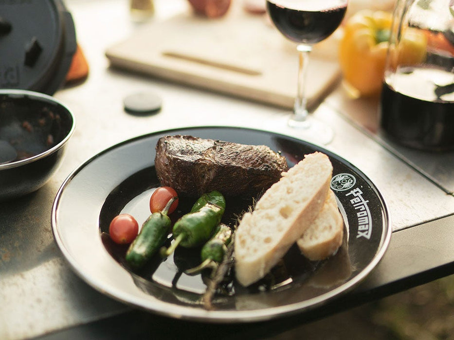 Enamel Plates / 2 Piece / Black