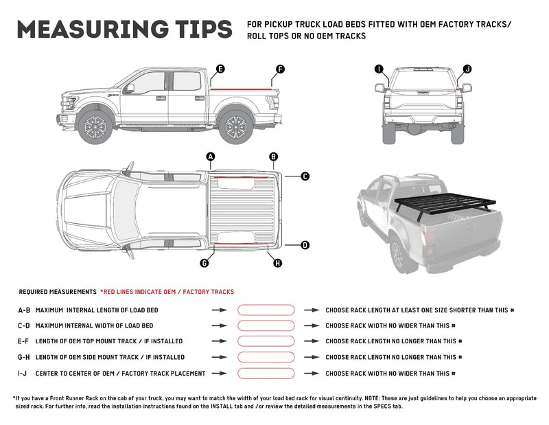 Bakkie Slimline II Load Bed Rack Kit / 1255(W) x 1560(L)