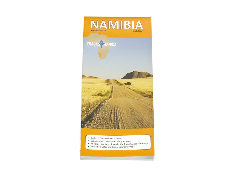 Namibia T4A Map - by Tracks 4 Africa