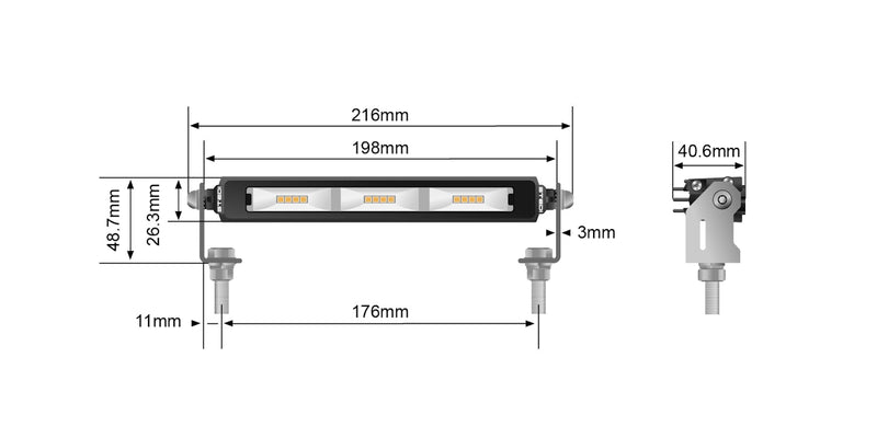 STEDI | Micro V2 7.8" 12 LED Flood Light (5700K)