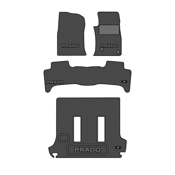 Toyota Land Cruiser Prado 120 Full Set - Black - Cut Out