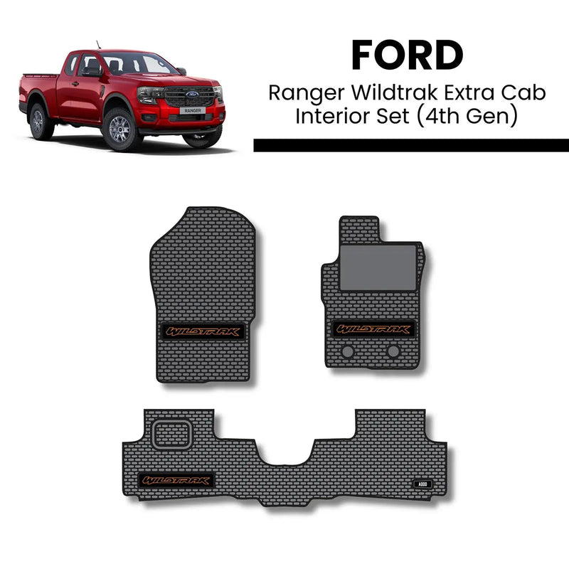 Addo | Ford Ranger Wildtrak Extra/Super Cab Interior Set - Orange