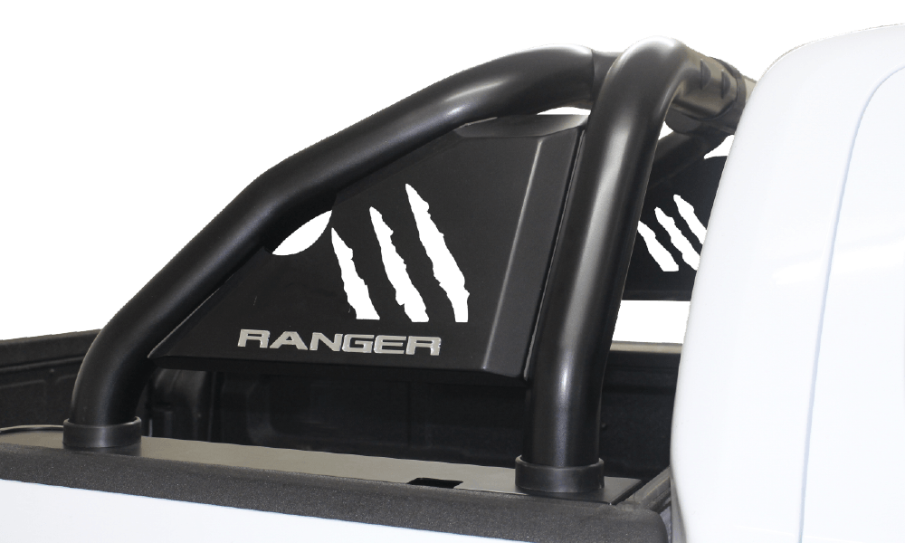 Ford Ranger Raptor Black Stainless Steel Sports Bar - Alpha Accessories (Pty) Ltd