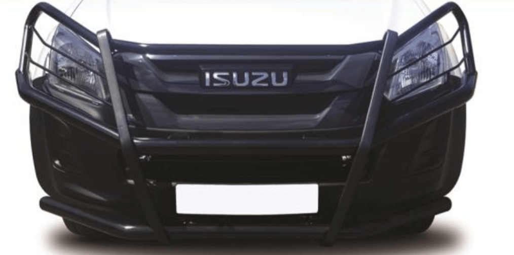 Isuzu Black Coated Fullface Bullbar - Alpha Accessories (Pty) Ltd