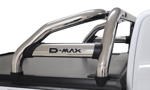 Isuzu Dmax 2022+ Stainless Steel Pre-Cut Sports Bar (fits 218 Securi-Lid) - Alpha Accessories (Pty) Ltd