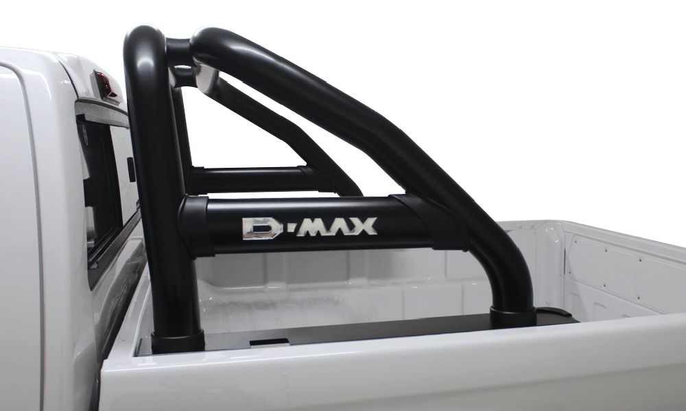 Isuzu DMAX Single Cab Black Stainless Steel Sports Bar - Alpha Accessories (Pty) Ltd