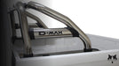 Isuzu DMAX Sports Bar Single Cab Stainless Steel (Black Base Plates) - Alpha Accessories (Pty) Ltd