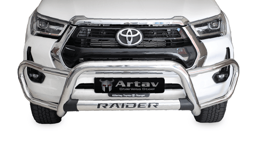 Toyota Hilux GD6 Facelift Stainless Steel Tri Bumper - Alpha Accessories (Pty) Ltd