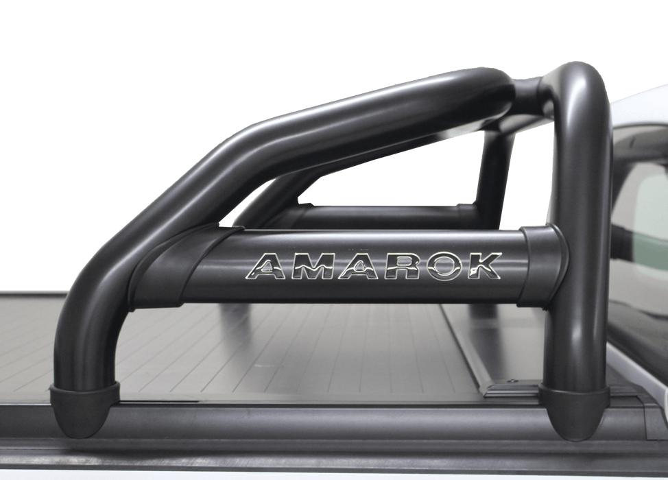 VW Amarok Black Pre-Cut Sports Bar (fits 218 Securi-Lid) - Alpha Accessories (Pty) Ltd
